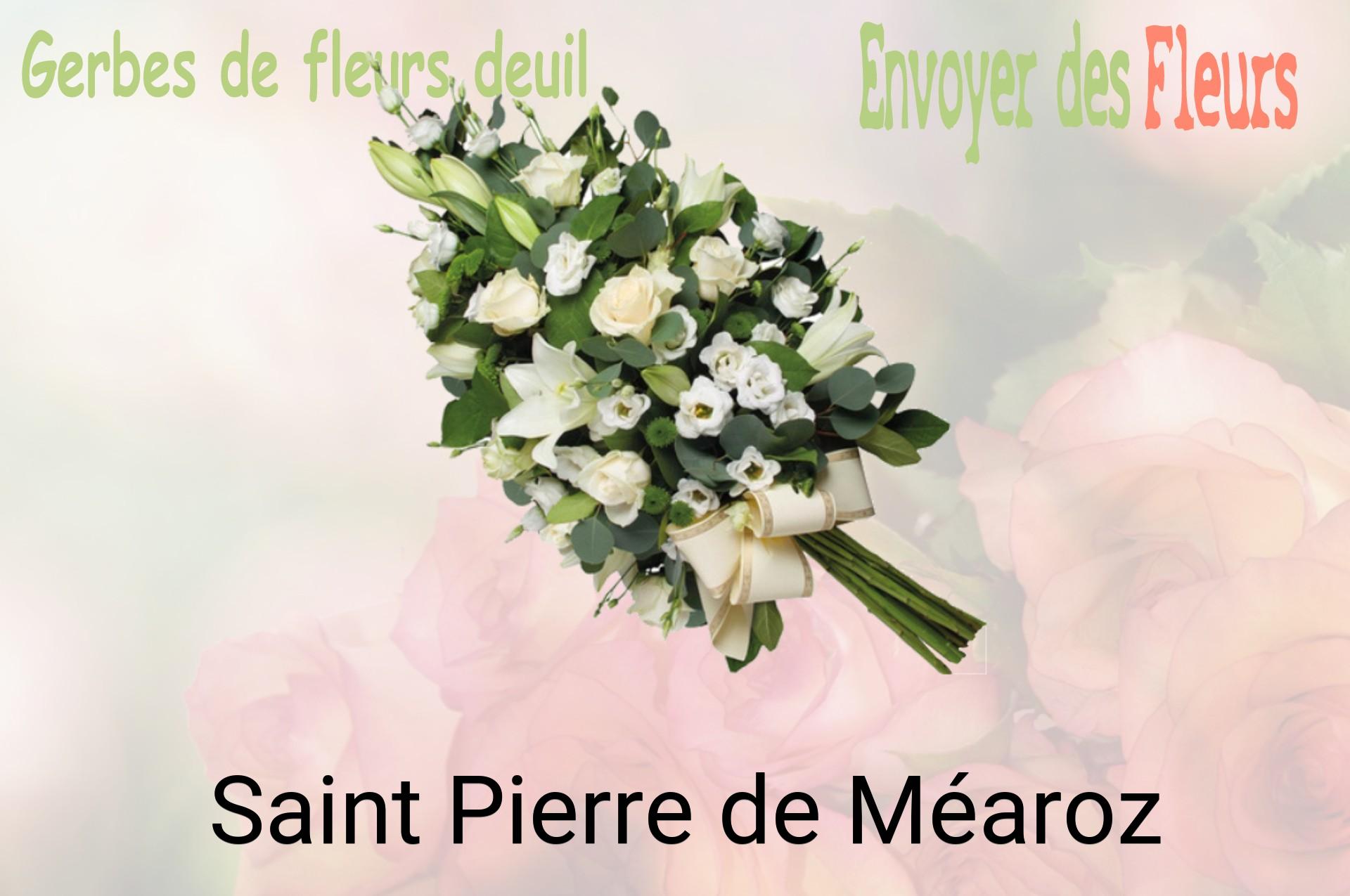 Gerbe de fleurs de deuil livrée à Saint-Pierre-de-Méaroz